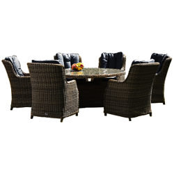 Royalcraft Wentworth Oval High Back 7-Piece Dining Set